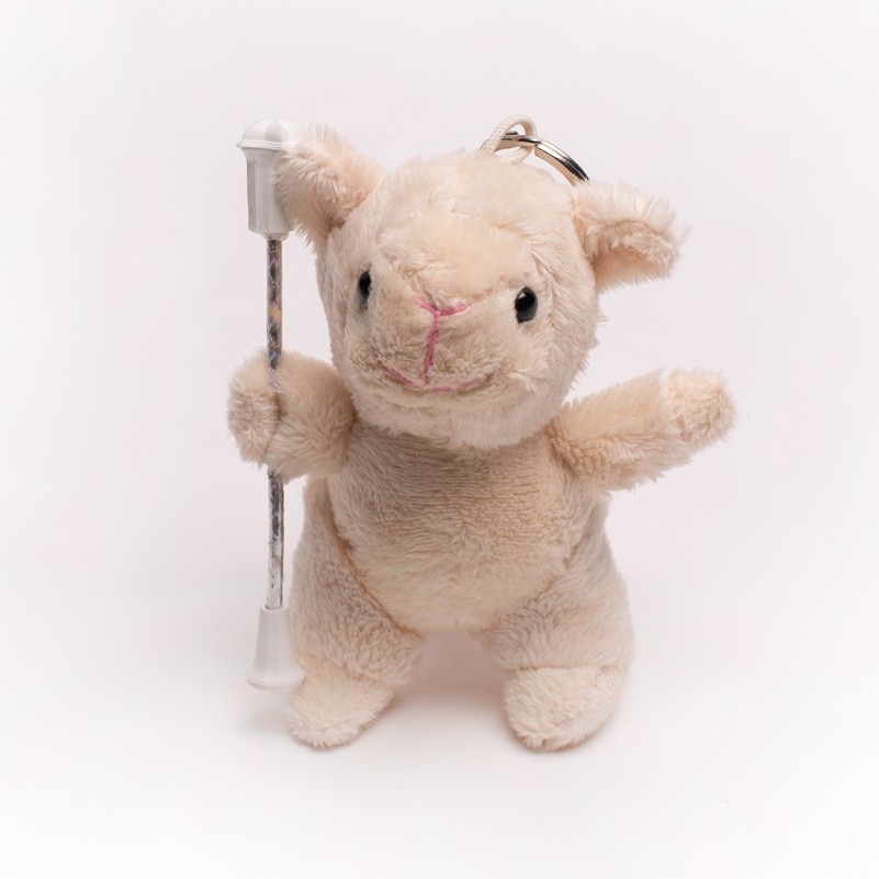 Soft Toy keychain Twirling Baton Sheep